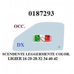 SCENDENTE DESTRO LEGGERMENTE COLORATO