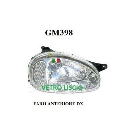 FARO ANTERIORE DESTRO VETRO LISCIO