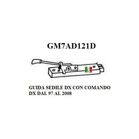 GUIDA SEDILE DESTRO REGOLABILE