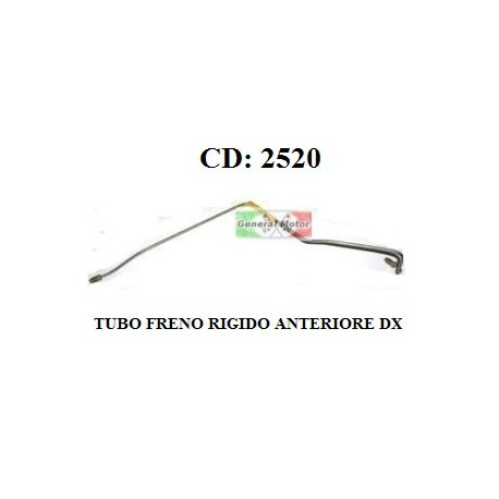 TUBO FRENO RIGIDO ANTERIORE DX