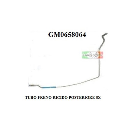 TUBO FRENO RIGIDO POSTERIORE SX