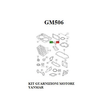 YANMAR 523 MOTOR DICHTUNGSSATZ
