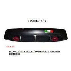 REAR BUMPER DECORATION FOR 2 LIGIER IXO EXHAUSTS