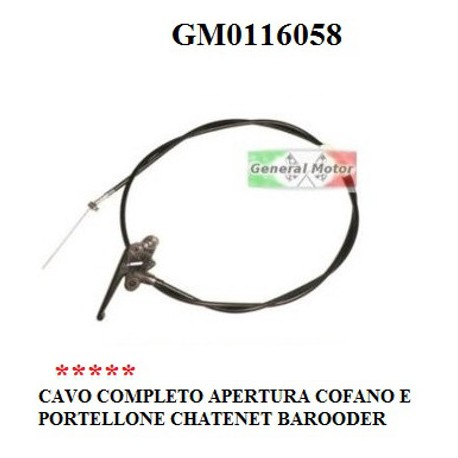 LEVIER OUVERTURE CAPOT