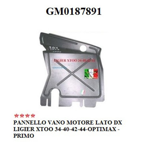 PANNELLO MOTORE LATERALE SINISTRO 
