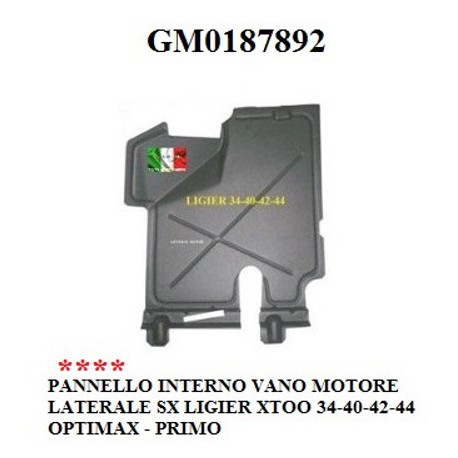 PANNELLO MOTORE LATERALE SINISTRO 