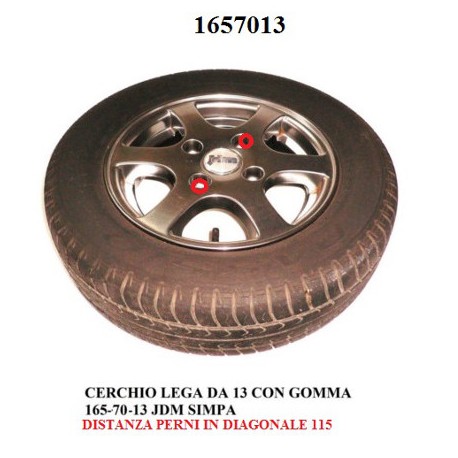 CERCHIO CON GOMMA 165.70.13