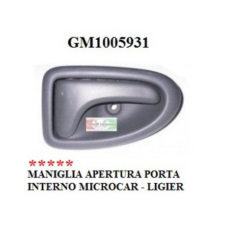 MANIGLIA INTERNA DESTRA CARBONE