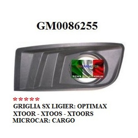 GRIGLIA PARAURTI ANTERIORE SX