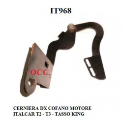 RIGHT BONNET HINGE ITALCAR T2-T3 - TASSO KING