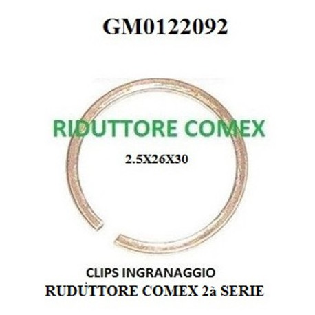 CLIPS PER INGRANAGGIO 1 RIDUZIONE