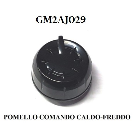 BLACK INTERNAL HEATING CONTROL KNOB