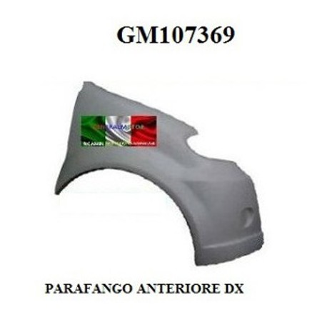 PARAFANGO ANTERIORE DESTRO IN RESINA