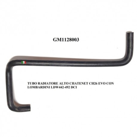 TUBO RADIATORE ALTO CON LOMBARDINI LDW442-492 DCI