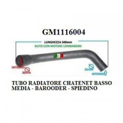 TUBO POMPA INFERIORE RADIATORE 
