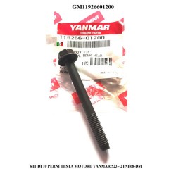 SATZ MIT 10 ZYLINDERKOPFSTIFTEN FÜR YANMAR 523 - 2TNE68-DM