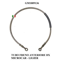 TUBO FRENO ANTERIORE DESTRO  L.72 cm.