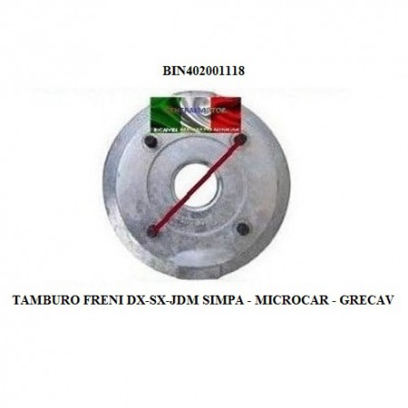 TAMBURO FRENO D. 170