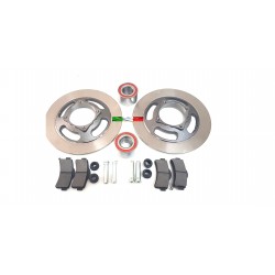 DISCHI D.222 + KIT PASTIGLIE + 02CUSCINETTI AIXAM DAL 2010 VEDI APPLICAZIONE