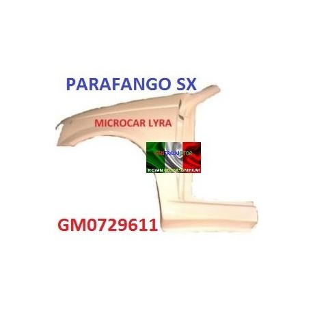 PARAFANGO ANTERIORE SINISTRO IN RESINA