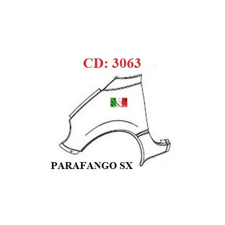 PARAFANGO ANTERIORE SINISTRO