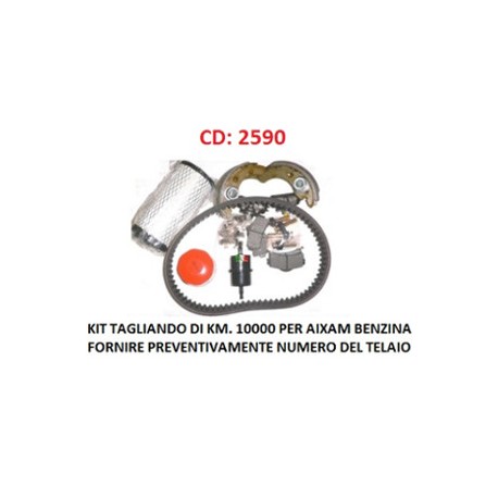 KIT TAGLIANDO DEI Km. 10000 PER MOTORE BENZINA LOMBARDINI