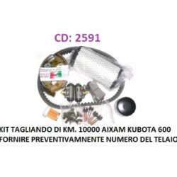 KIT TAGLIANDO PER I Km. 10000 KUBOTA 600