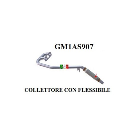COLLETTORE DI SCARICO CON FLESSIBILE