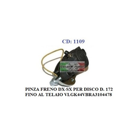 PINZA FRENO ANTERIORE DX/SX PER DISCO D. 172