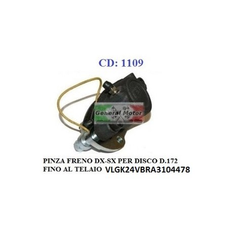 PINZA FRENO ANTERIORE DX/SX PER DISCO D. 172