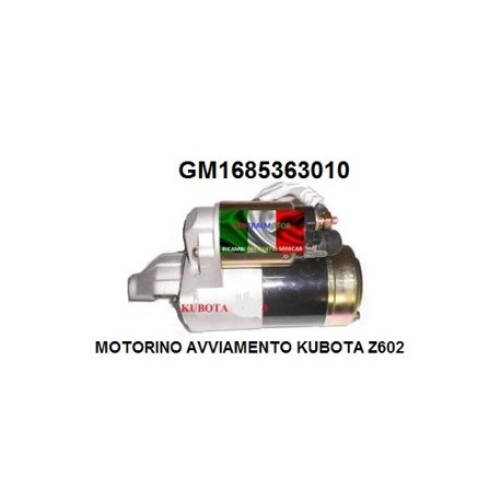 ANLASSERMOTOR FÜR KUBOTA 600