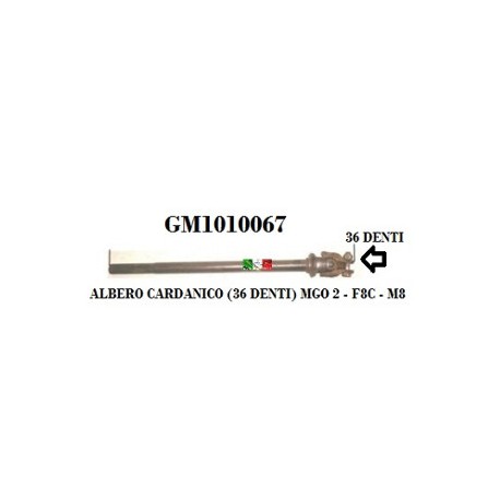 ALBERO CARDANICO 36 DENTI