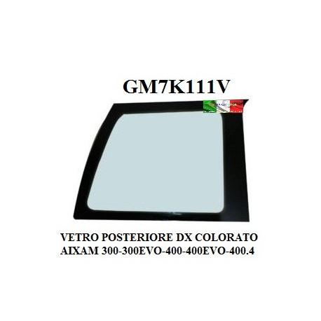 VETRO POSTERIORE SINISTRO INCOLORE