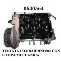 TESTATA LOMBARDINI 502 CON POMPA MECCANICA