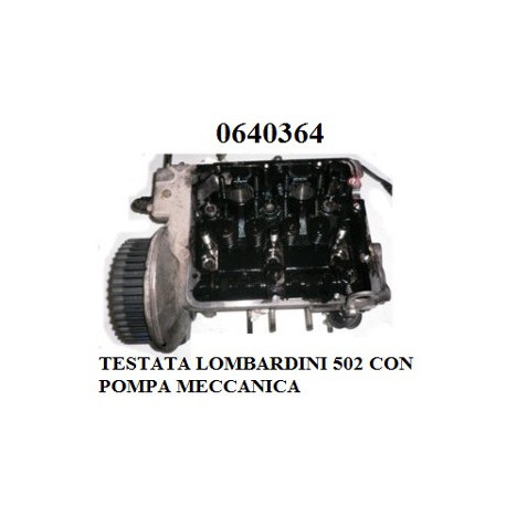 TESTATA LOMBARDINI 502 CON POMPA MECCANICA