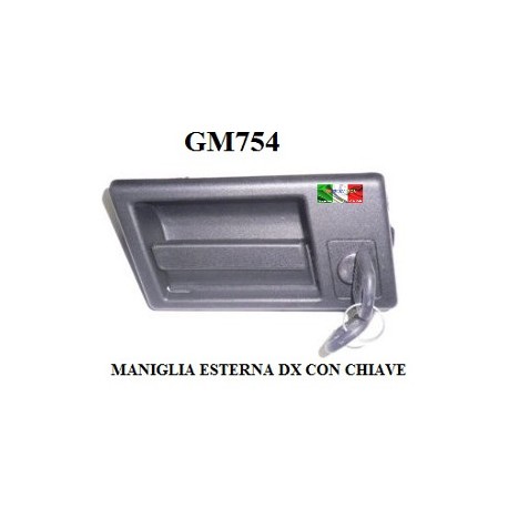 RIGHT HANDLE WITH LOCK AND KEY